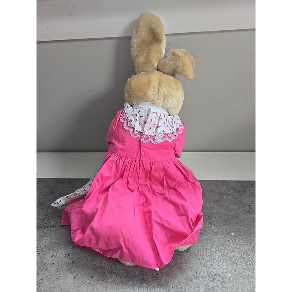 Vintage Country Easter Bunny Plush 18" Mommy & Me Chadwick Miller 1986 - Picture 3 of 6